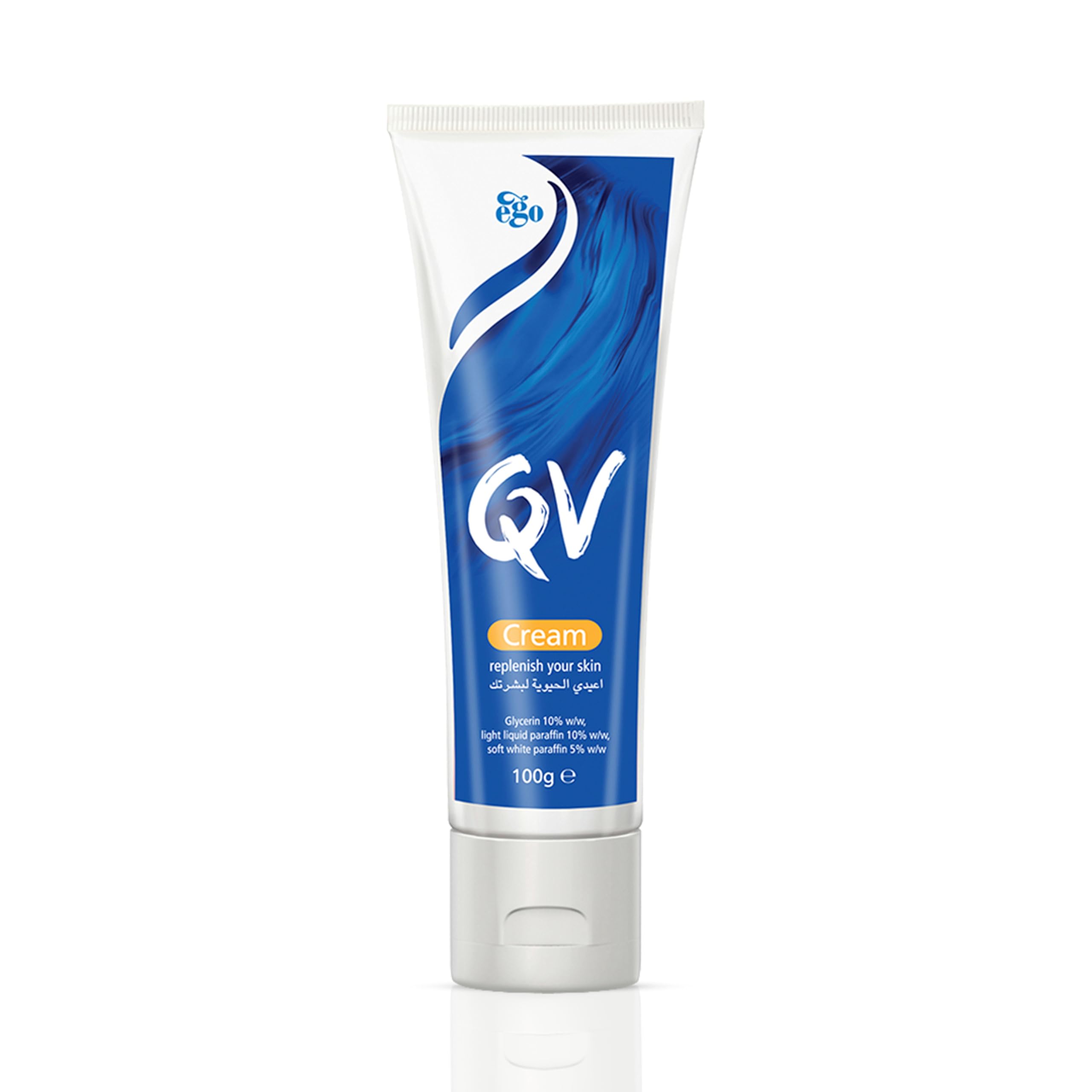 QV cream 100g Tube, 24 Hour Moisturisation, Ideal for Dry Skin conditions, such as Eczema, Psoriasis and Dermatitis