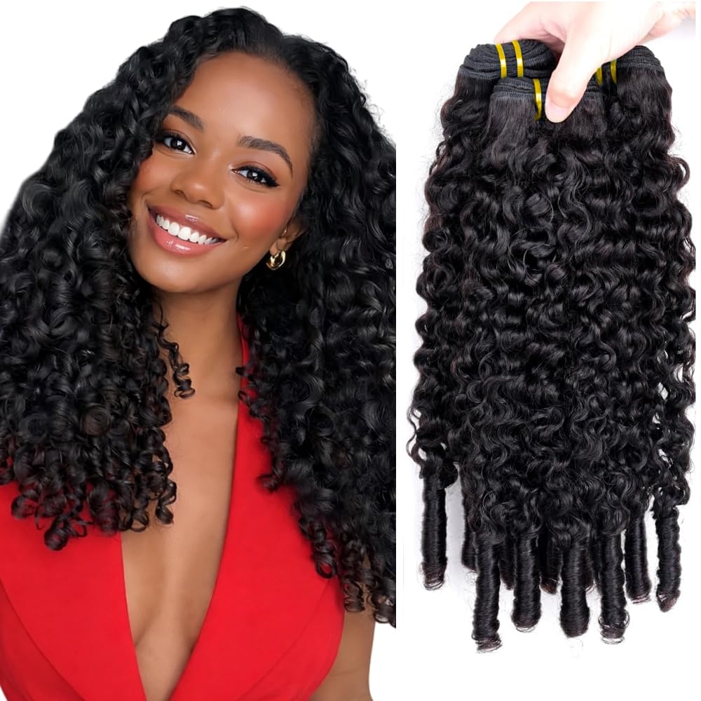 Human Hair Bundles Burmese Curly Bundles 14 16 18 Inch Unprocessed Brazilian Virgin Hair Weave 3 Bundles #1B Natural Black Burme