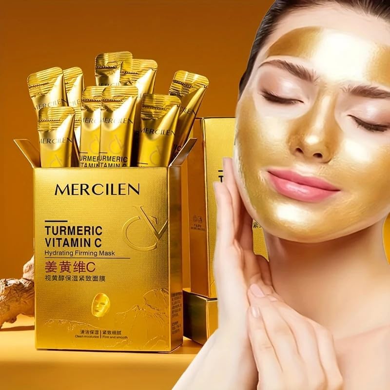 Modux Mercilen Turmeric Vitamin C Face Mask Stick  Hydrating & Firming Clay Mask For Glowing Skin | Brightening Dark Spots & De
