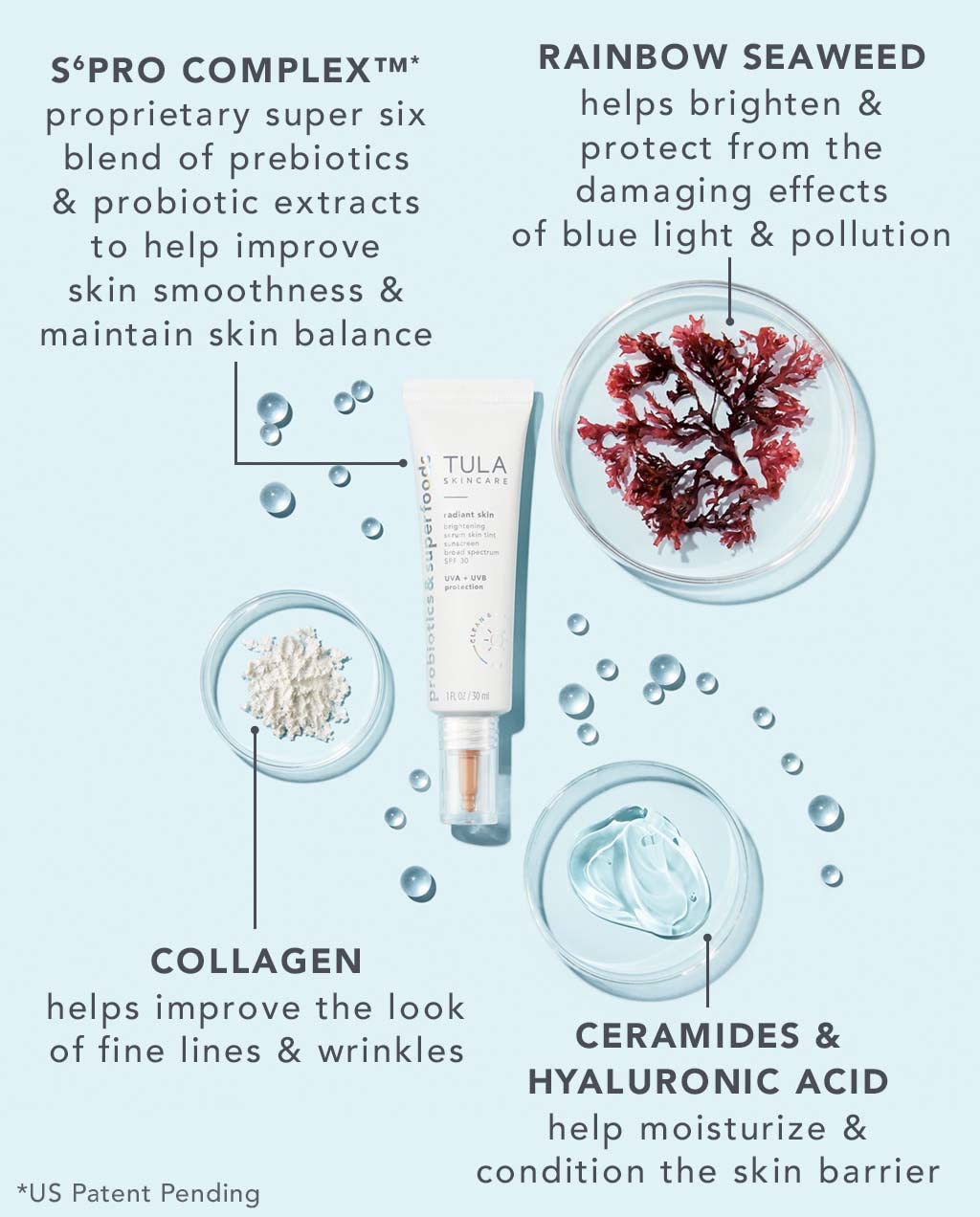 Tula Skin Care Radiant Skin Brightening Serum Skin Tint Spf - Facial Sunscreen Provides Broad Spectrum Spf 30 Protection, Tinted