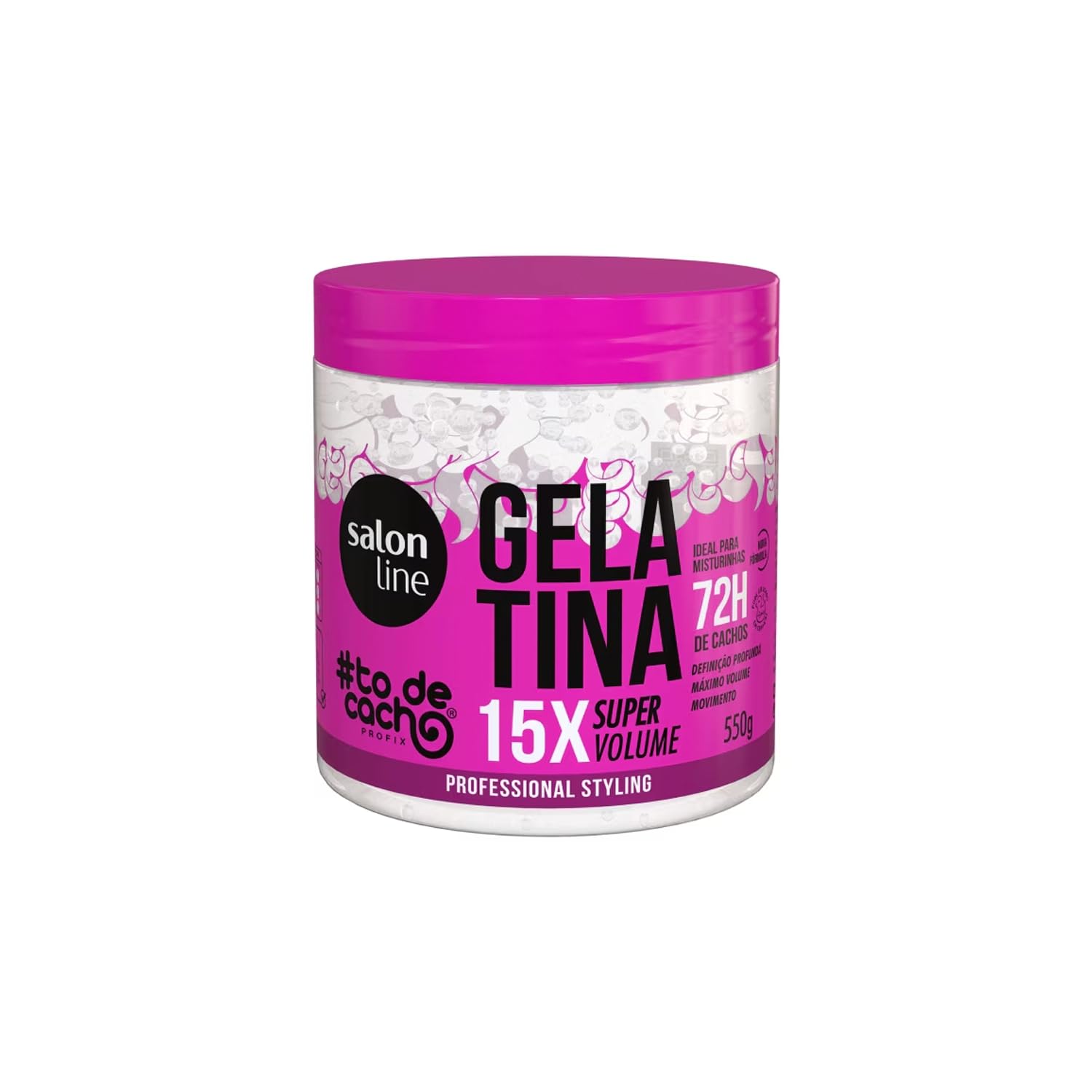 Salon Line Linha Tratamento (#ToDeCacho) - Gelatina Vai Ter Volume Sim! 550 Gr (Curls Treatment Collection - Volume Increase Gel