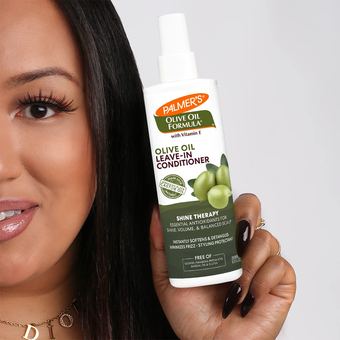 Palmer'S Olive Oil Formula Leave In Conditioner Spray, Shine Therapy, Instantly Detangle, Soften And Smooth Textured And Curly H