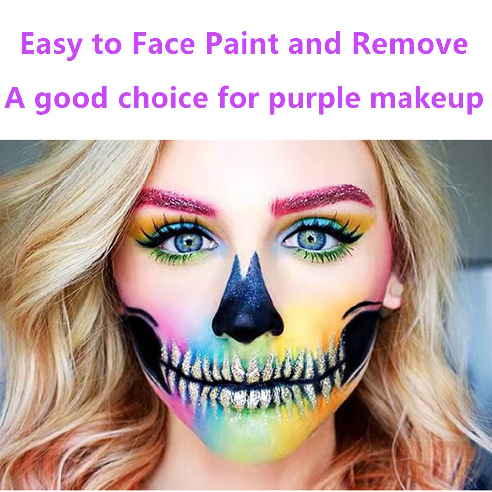 Go Ho Makeup Light Purple Cream-Blendable Stick -Light Purple Face Body Paint Professional Sfx Makeup Witch Ursula Face Paint,La