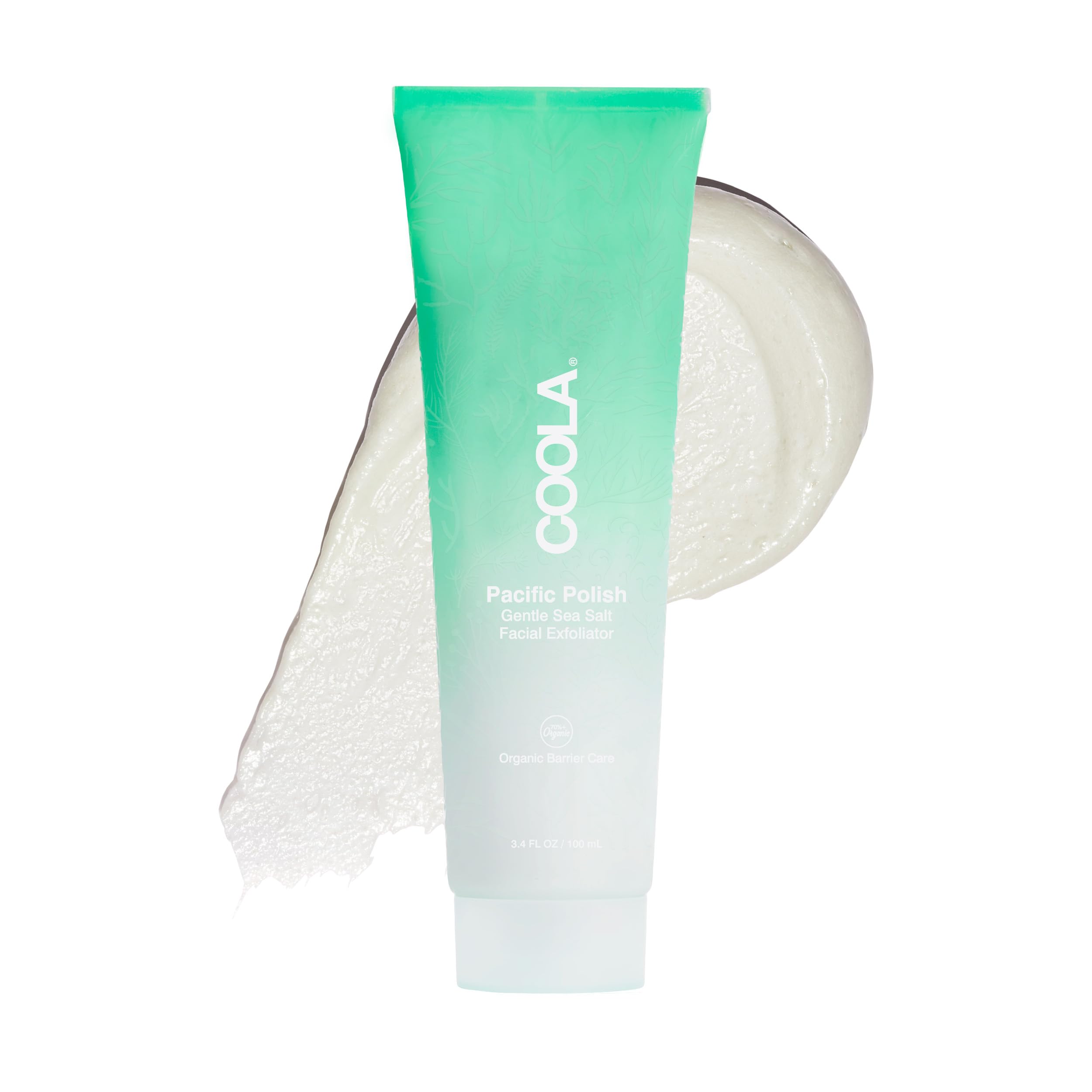 COOLA Organic Pacific Polish Face Exfoliator, Dermatologist Tested Skin Barrier Protection with Coconut Oil, Vegan and Gluten Fr