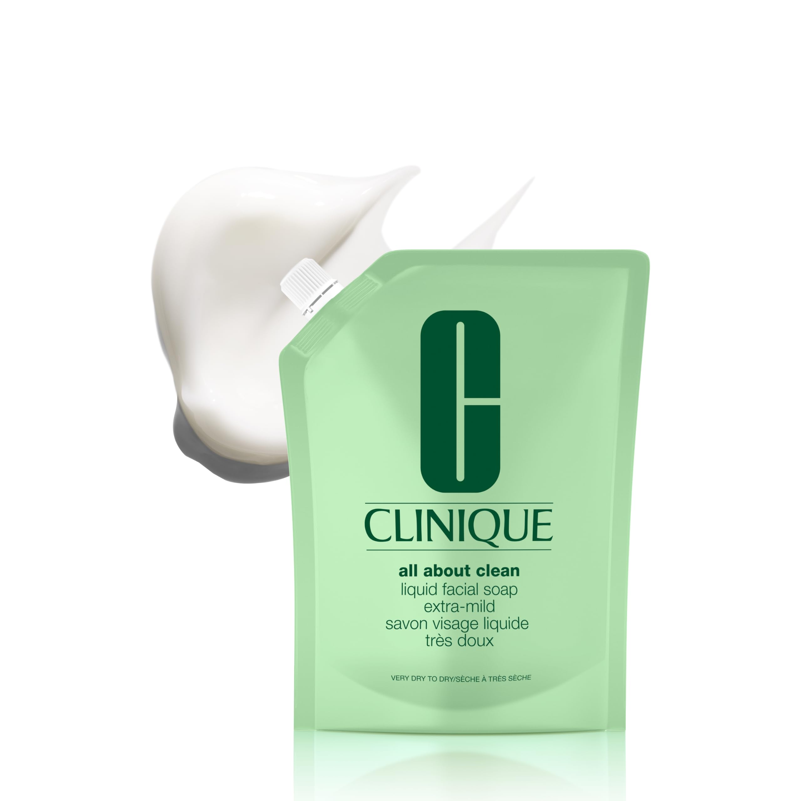 Clinique All About Clean Liquid Facial Soap ExtraMild | Gentle Face Cleanser For Very Dry To Dry Skin Types | Type 1 Face Wash 