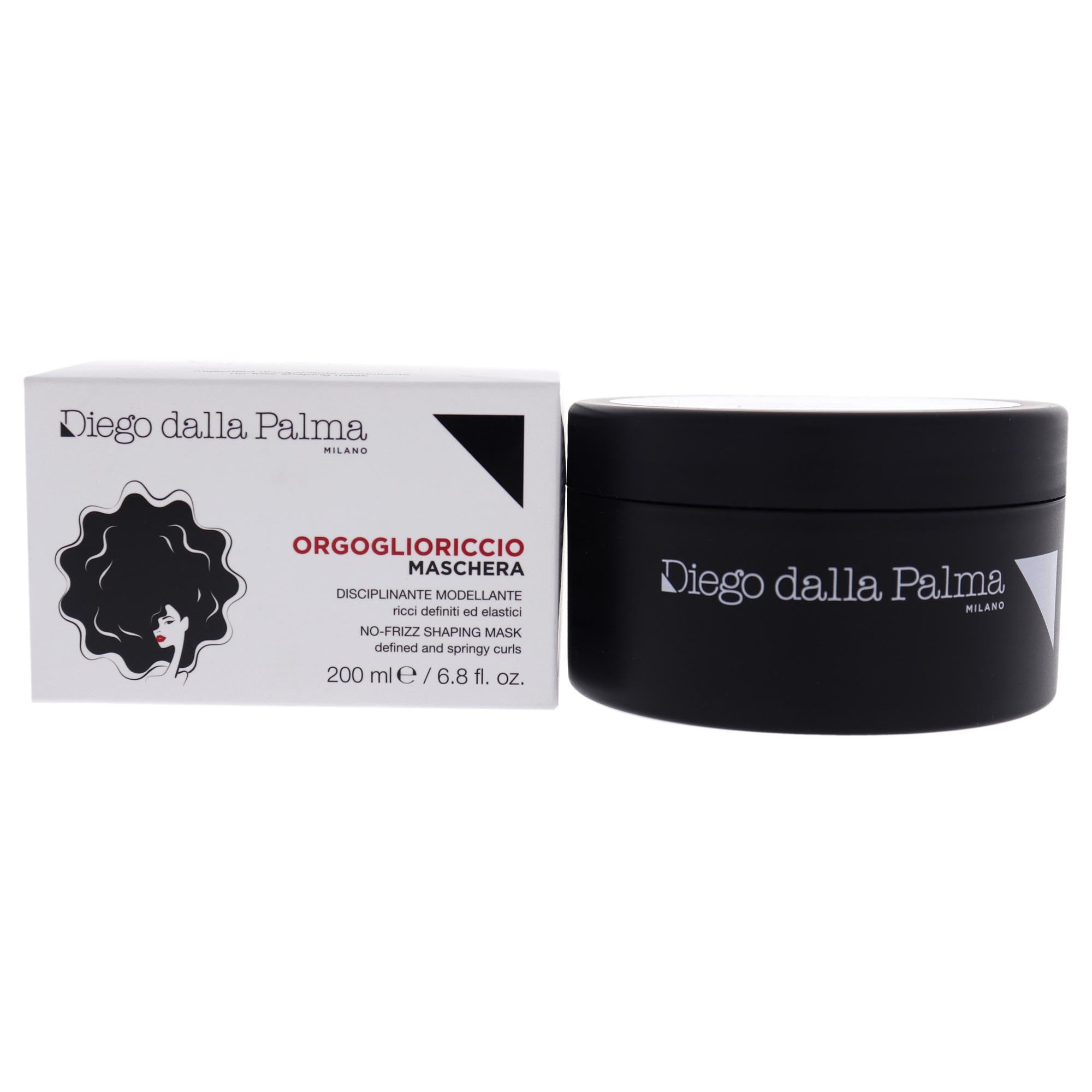 Diego dalla Palma Orgoglioriccio No-Frizz Shaping Hair Mask - Elasticizing And Repair Treatment - Supple And Soft - Provides Fri