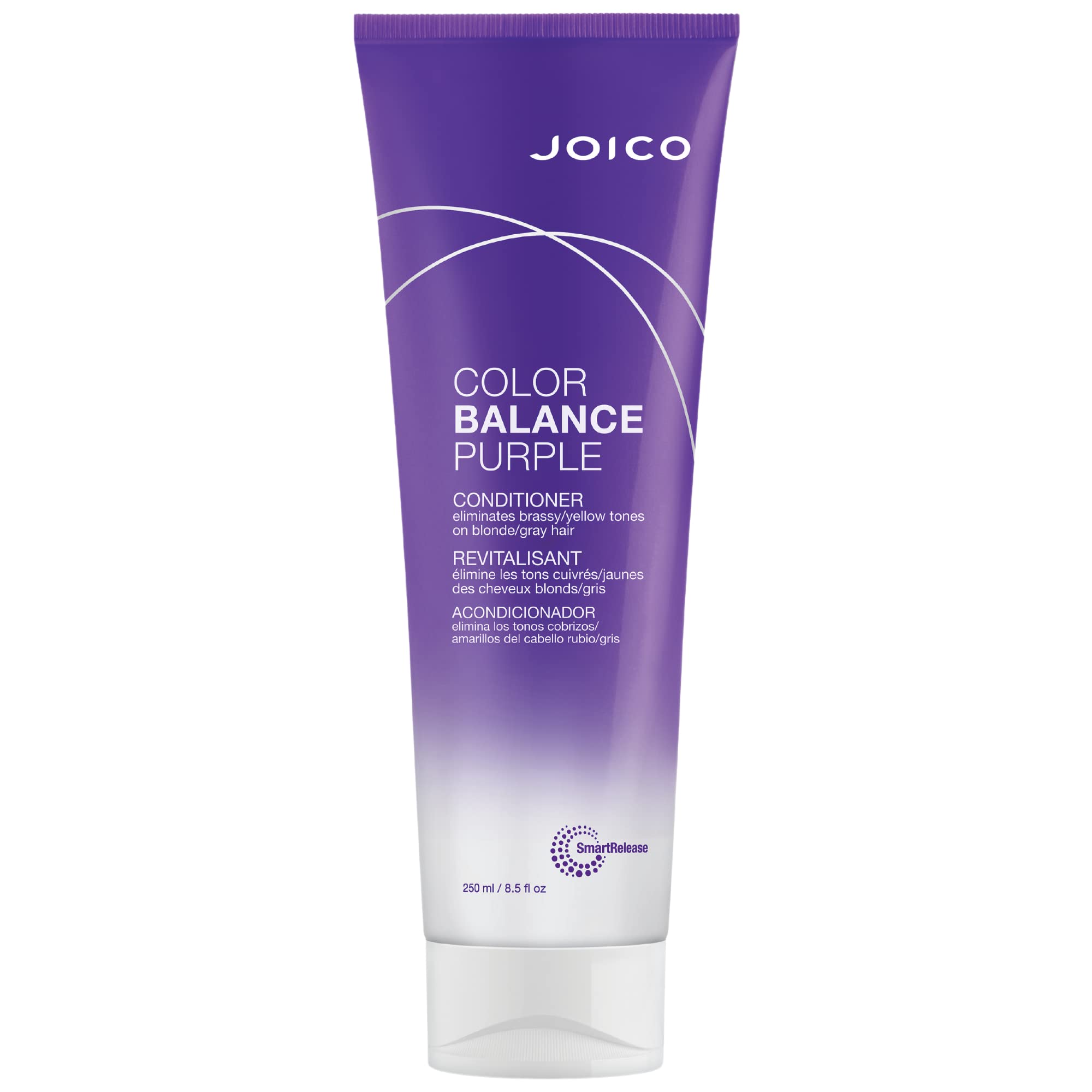 Joico Color Balance Purple Conditioner | For Cool Blonde, Gray Hair | Eliminate Brassy Yellow Tones | Boost Color Vibrancy & Shi