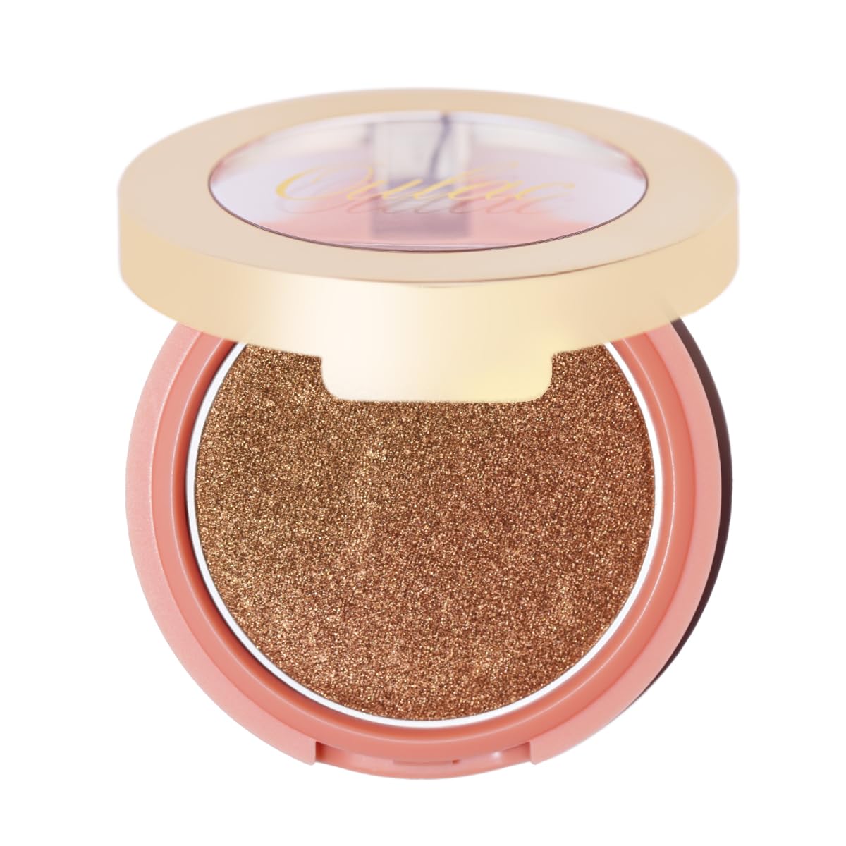 Oulac Luminous Blush Face Bronze Gold Warm | Blush & Highlighter Duo| High Pigmented&Buildable Blush For Dark Skin| Vegan & Crue
