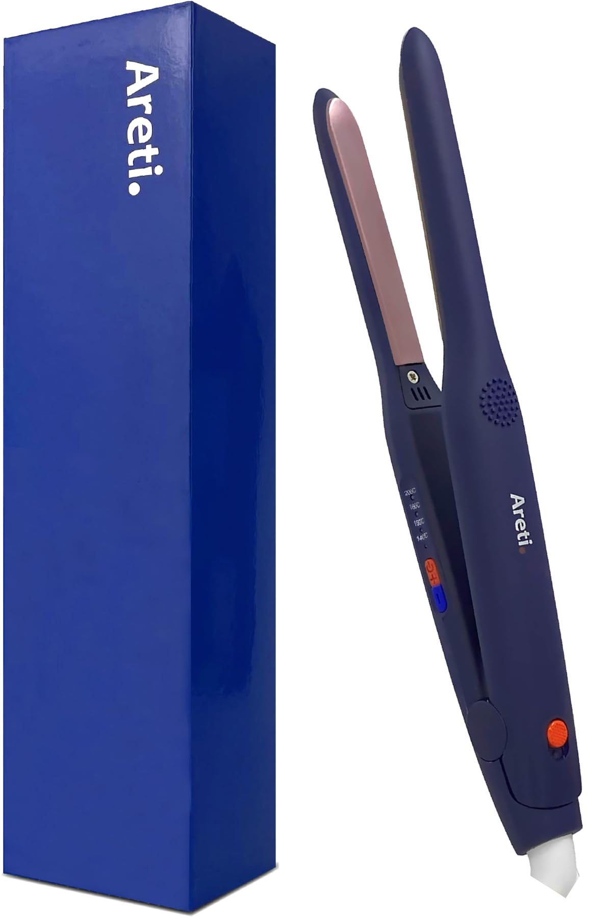 Areti Japan 0.43 inch Pencil Flat Iron for Bangs & Short Hair  Straightener and Curler, Pixie Cut, 4 Heat Settings 285445F, Au