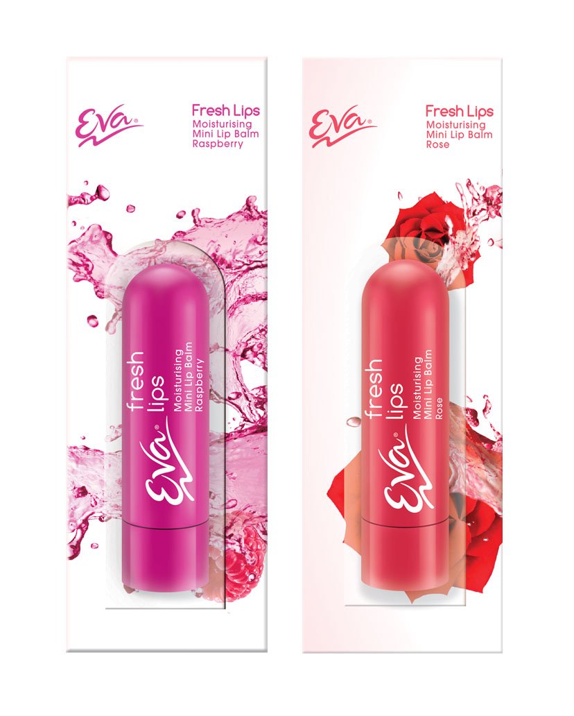 Eva Cyndicate Rose And Raspberry Combo Moisturizing Mini Lip Balm  2.4 Gm