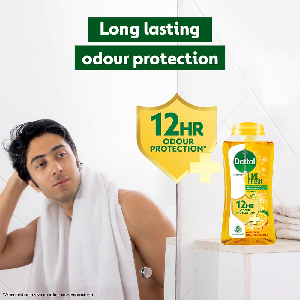 Dettol Body Wash & Shower Gel, Refresh - 250ml (8.45 Fl Oz) - Model 3104222