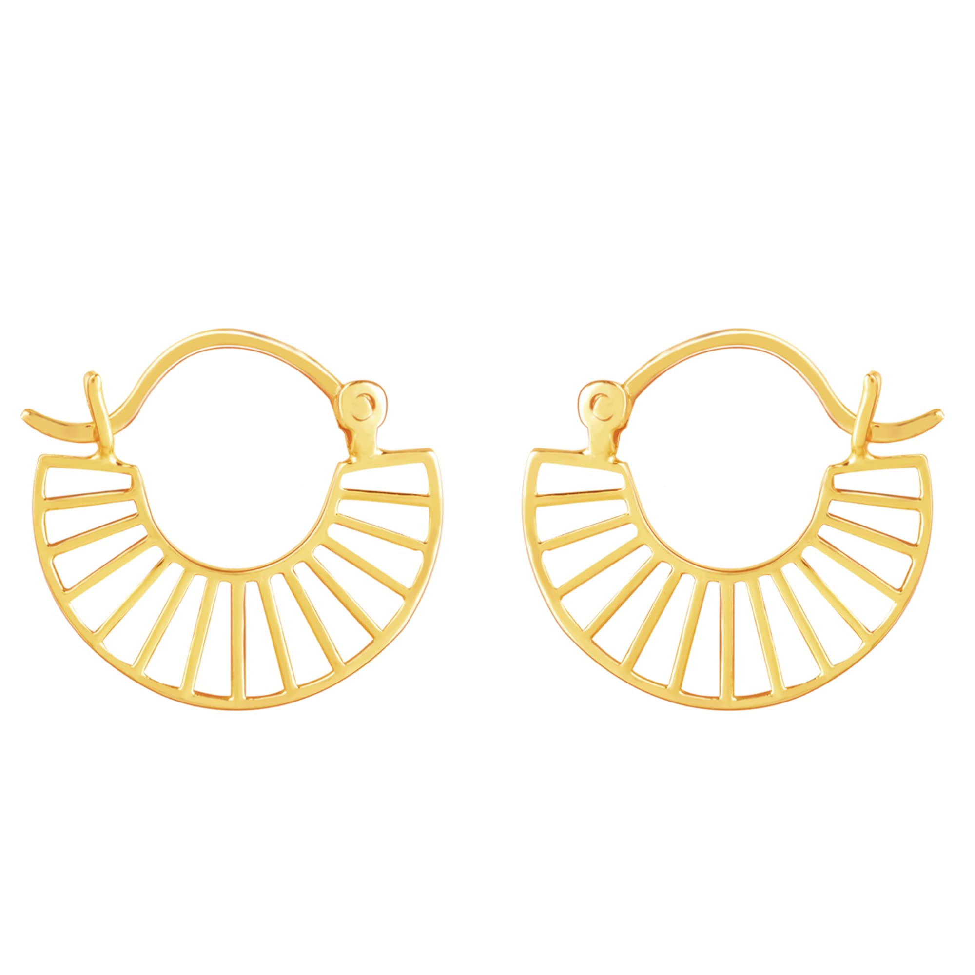 Giva 925 Silver Golden Endearing Love Earrings | Hoops To Gift Women & Girls | With Certificate Of Authenticity And 925 Stamp | 