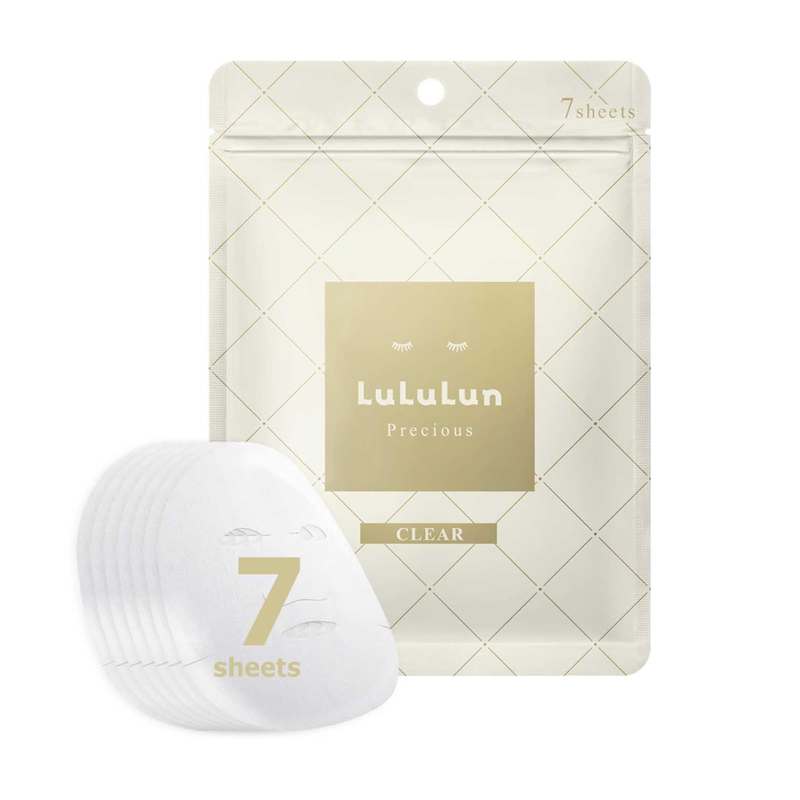 Lululun 7Pc Face Sheet Masks For Skin Care & Clear, Hydrating & Moisturizing Anti-Aging Facial Sheet Mask Pack Beauty Set, For D