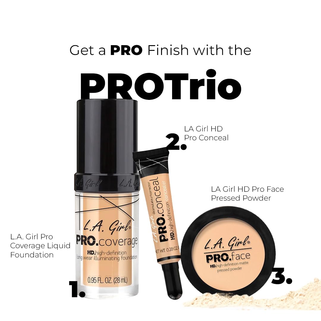 L.A. Girl Pro Coverage Liquid Foundation, Natural, 0.95 Fl Oz (Pack Of 1)
