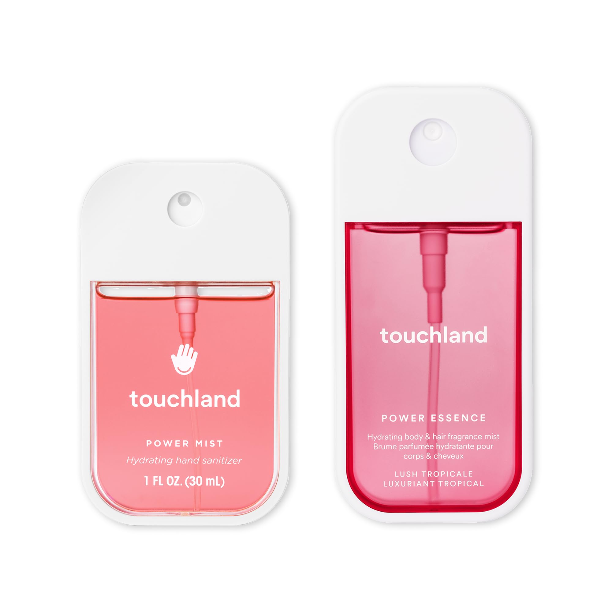 Touchland Juicy Escape – Hydrating Lush Tropicale Body & Hair Fragrance Mist and Wild Watermelon Hand Sanitizer Spray – Travel Size, Gift Idea, Gift Set-New Condition