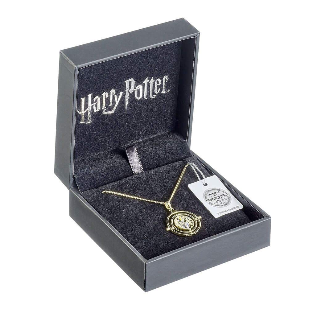 Time Turner Gold Plated Sterling Silver Necklace with Crystals