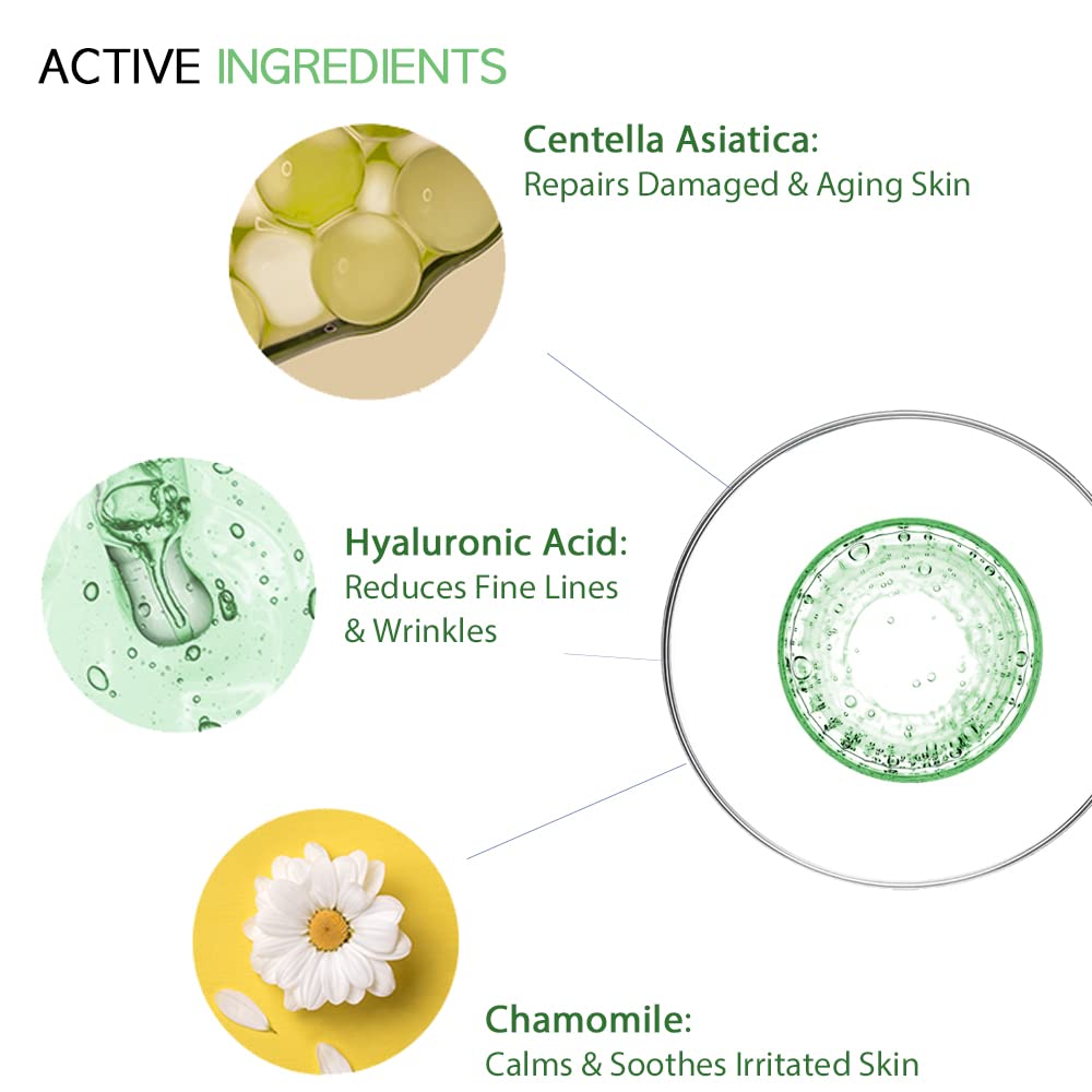 #Ootd Cica Calming Mask For Face Sensitive Irritated Skin, Soothing, Moisturizing, Korean Anti Aging Face Mask, Eve Vegan, Chamo