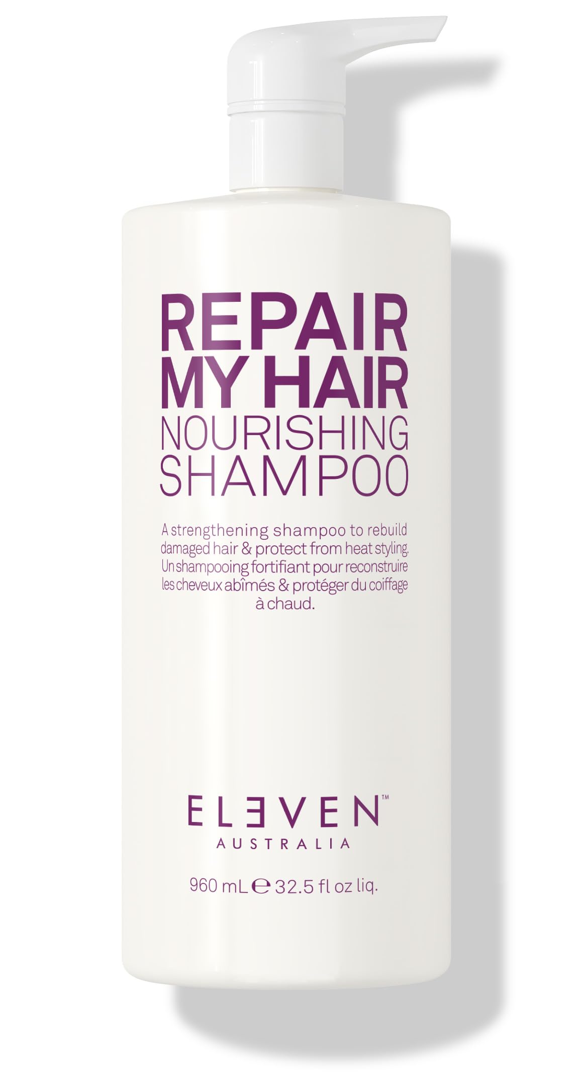 ELEVEN AUSTRALIA Repair My Hair Nourishing Shampoo - Strengthens & Repairs Damaged Hair, Deep Moisture & Restores Shine, Sulfate