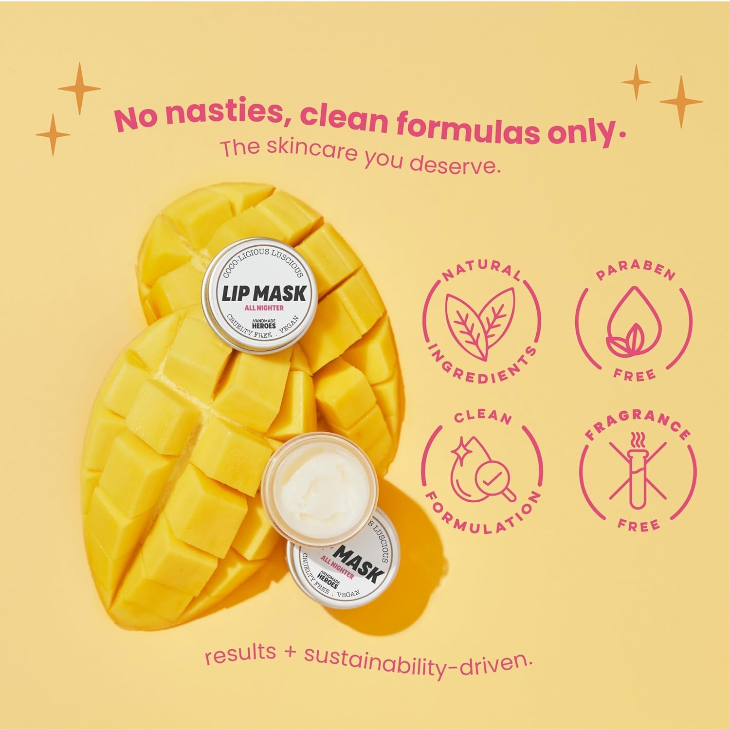 100% Natural Lip Butter Sleeping Lip Mask, Overnight Lip Moisturizer and Conditioner for Dry Lips. Intensive Lip Balm and Lip Th