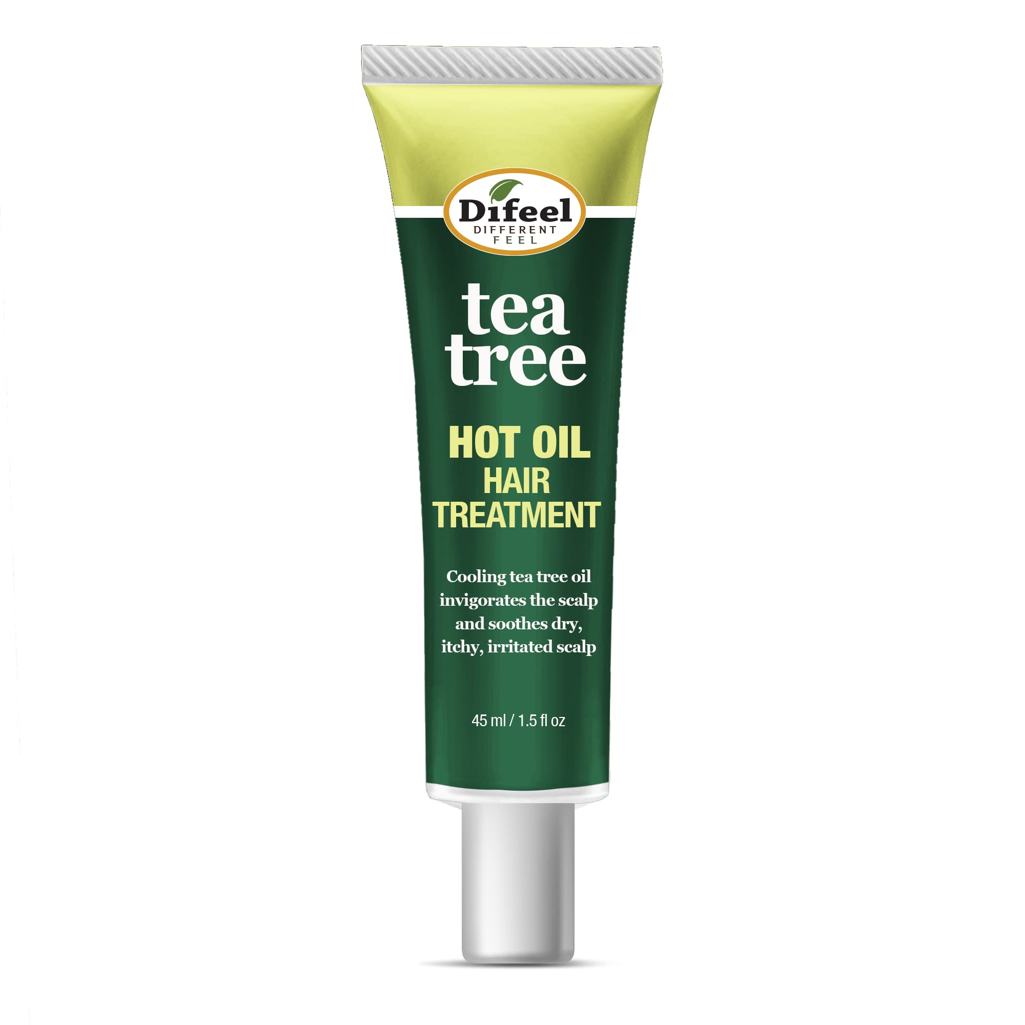 Difeel Hot Oil Hair Treatment with Tea Tree Oil 1.5 oz.