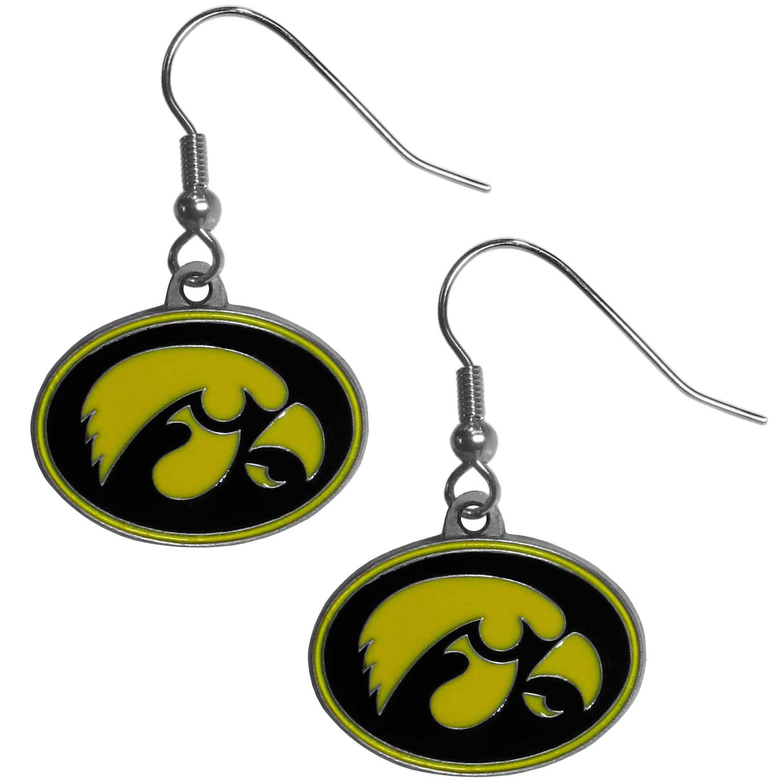 NCAA Siskiyou Sports Womens Iowa Hawkeyes Dangle Earrings One Size Team Color