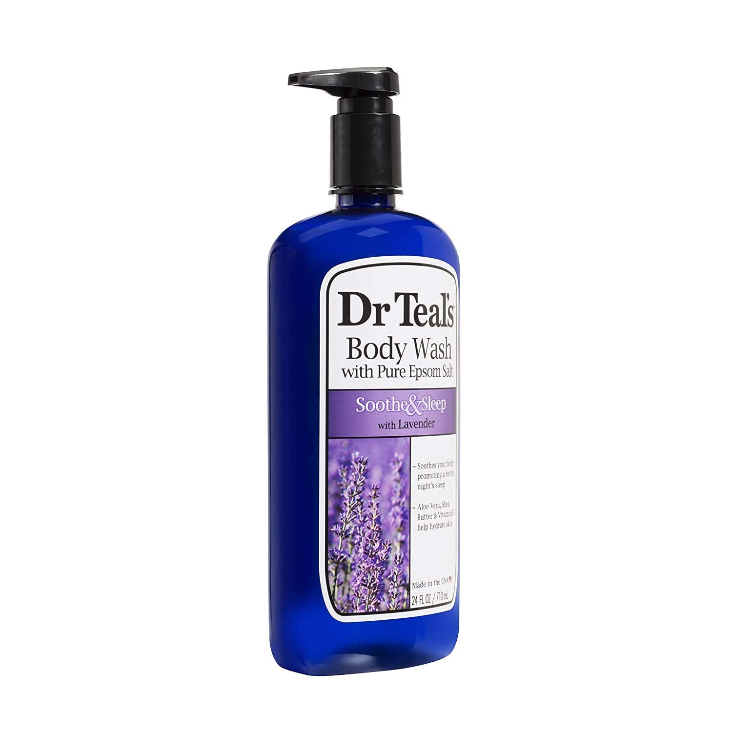 Dr. Teal'S Lavender Body Wash Gift Set (2 Pack, 24Oz Ea.) - Soothe & Sleep Lavender With Essential Oils Blended With Pure Epsom