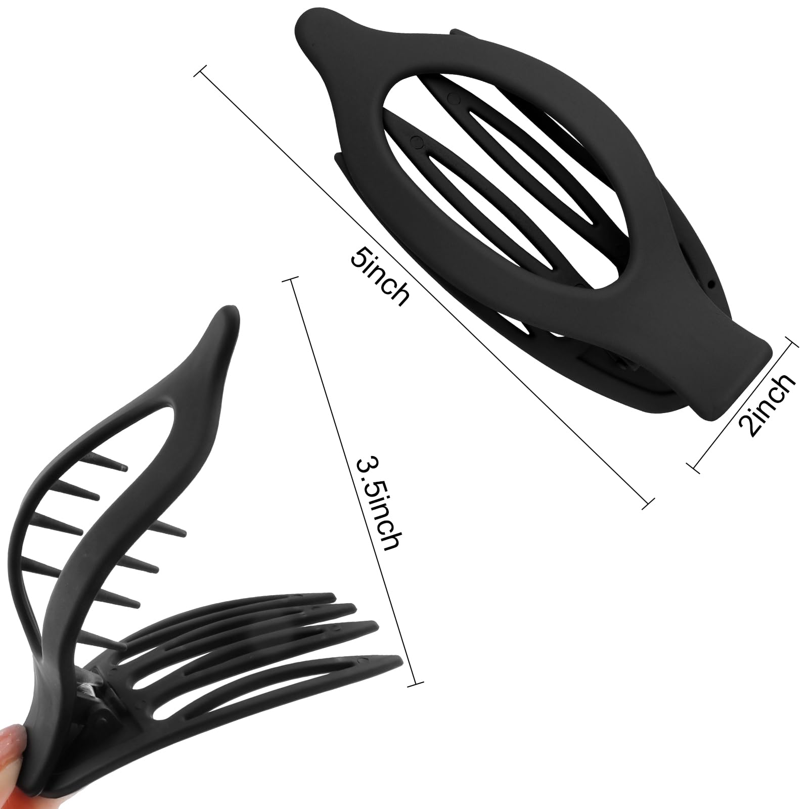 Canitor Hair Accessories: 4 Pcs Claw Clips For Thick/Thin Hair - French Duck Billed Alligator Clips For Women And Girls
