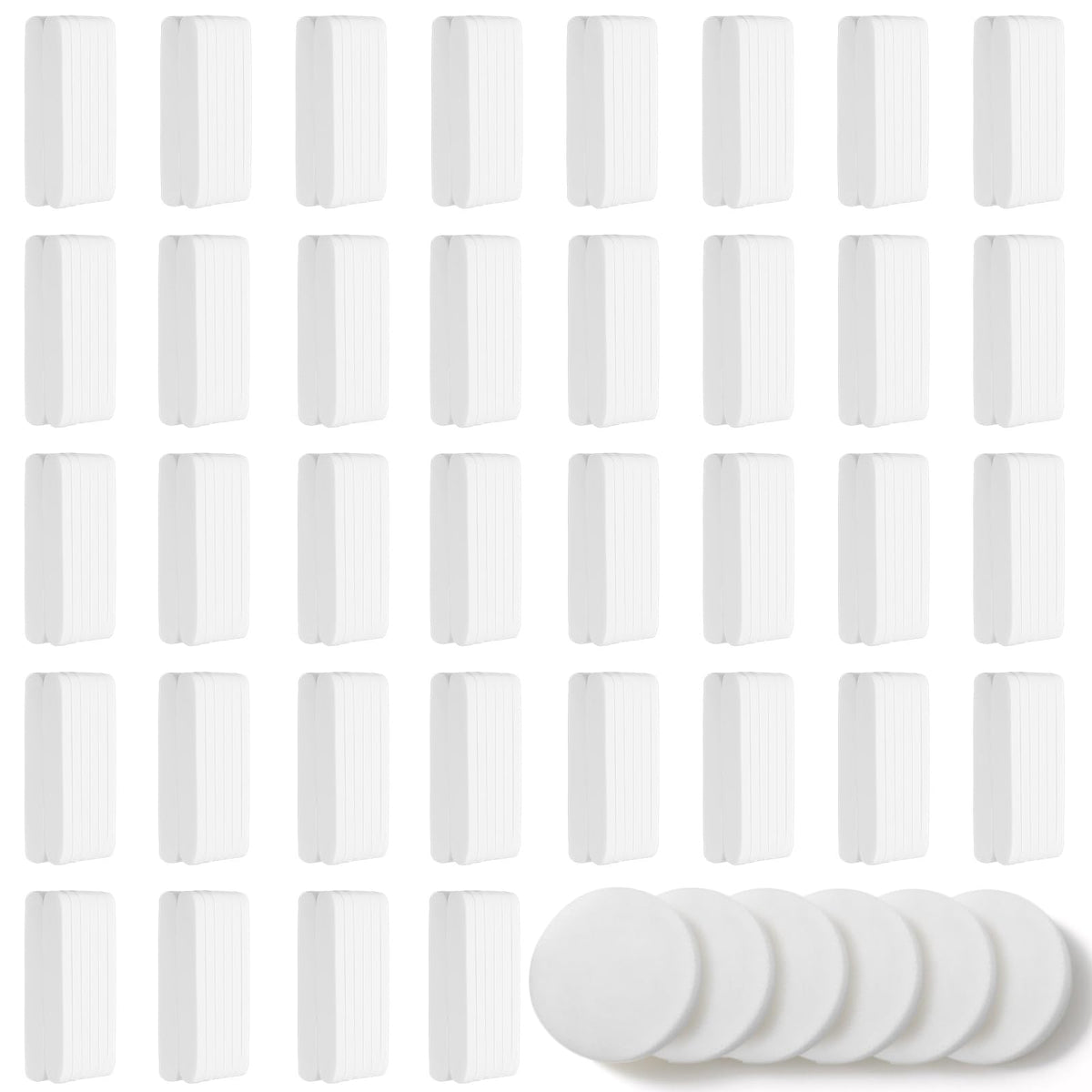 Mifoci 960 Pieces Compressed Facial Sponges For Estheticians, Makeup Removal Sponge Pads For Women Spa Exfoliating Face (White)