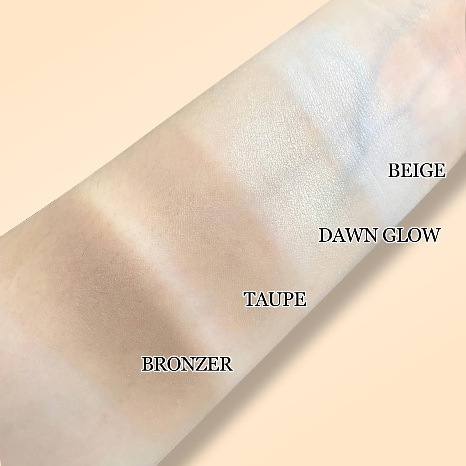 Erinde Matte Grey Contour Palette, Cool Toned Face Sculpting Bronzer Pressed Powder Contour, Lightweight, Ultra-Blendabled, Mult