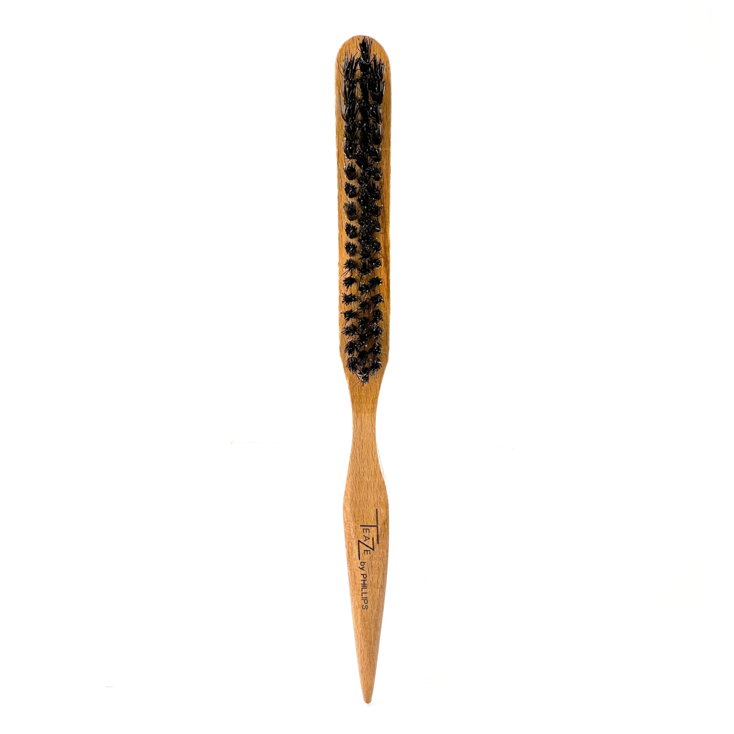 Phillips Brush Teaze & Teaze 2 Hair Brush Combo Pack - Superior Styling, Parting, & Layering, Wooden Construction & Boar Bristle