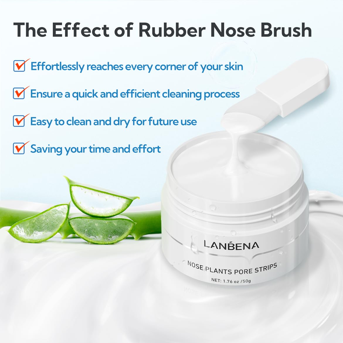 Lanbena Nose Strips For Blackheads (1.76 Oz), 100 Pcs Nose Plants Pore Strips, Blackhead Remover Mask, Note: Place Bottle In Boi