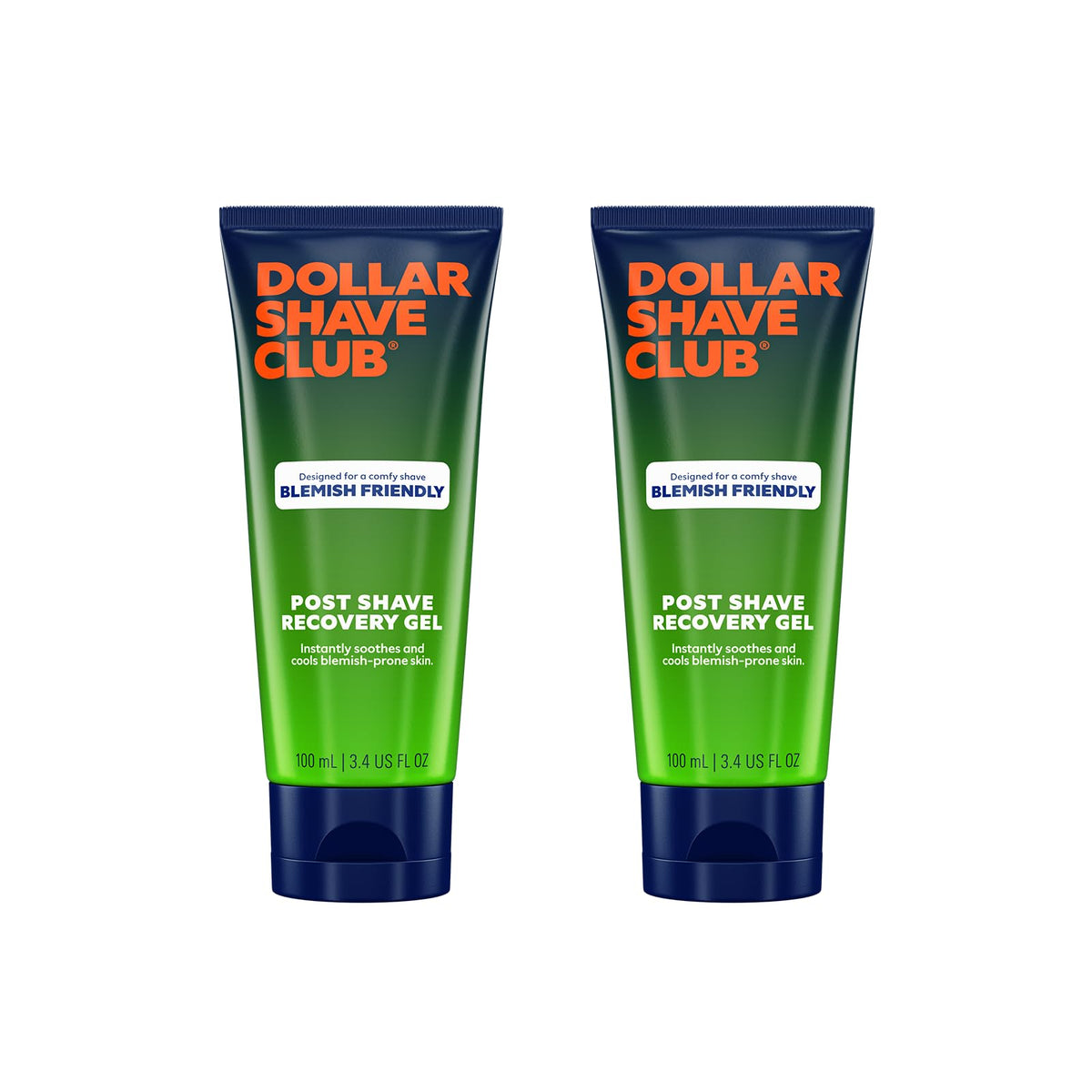 Dollar Shave Club | Blemish Friendly Post Shave Recovery Ge 3.4 ounce (2 Pack) | A Soothing and Cooling Post Shave Balm Suitable