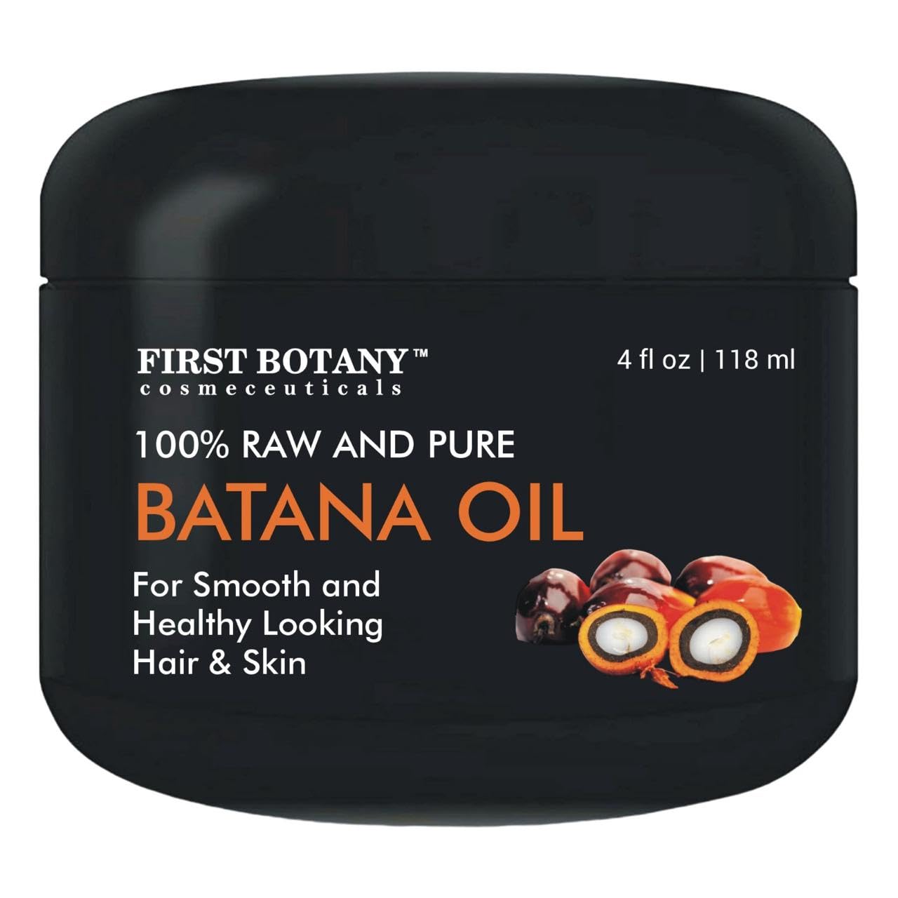 100% Natural Raw Batana Oil promoting Hair Growth, Dr. Sebi Hair Oil from Honduras, Prevent Hair Loss, Eliminates Split Ends for