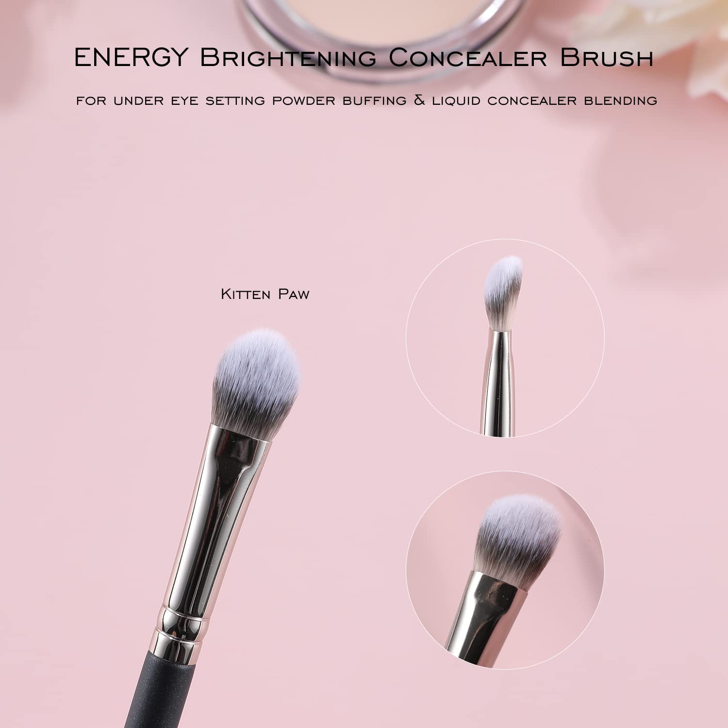 Energy Foundation Brushes Professional Brightening Concealer Brush Slant Angled Nose Contour Brush For Eyebrows Eyeshadow Concea