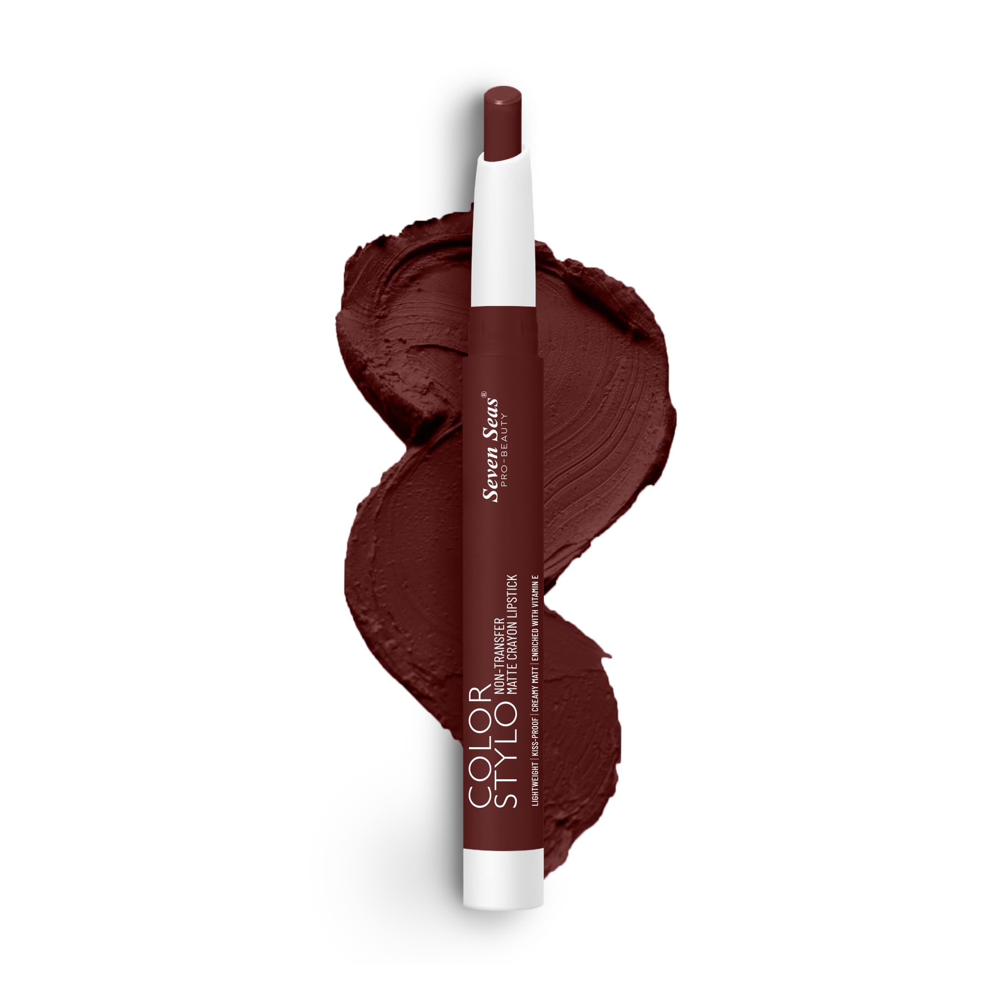Seven Seas Color Stylo Nontransfer Matte Lipstick | Matte Finish Crayon Lipstick | Waterproof | Long Lasting | Lasts Up To 24 Ho