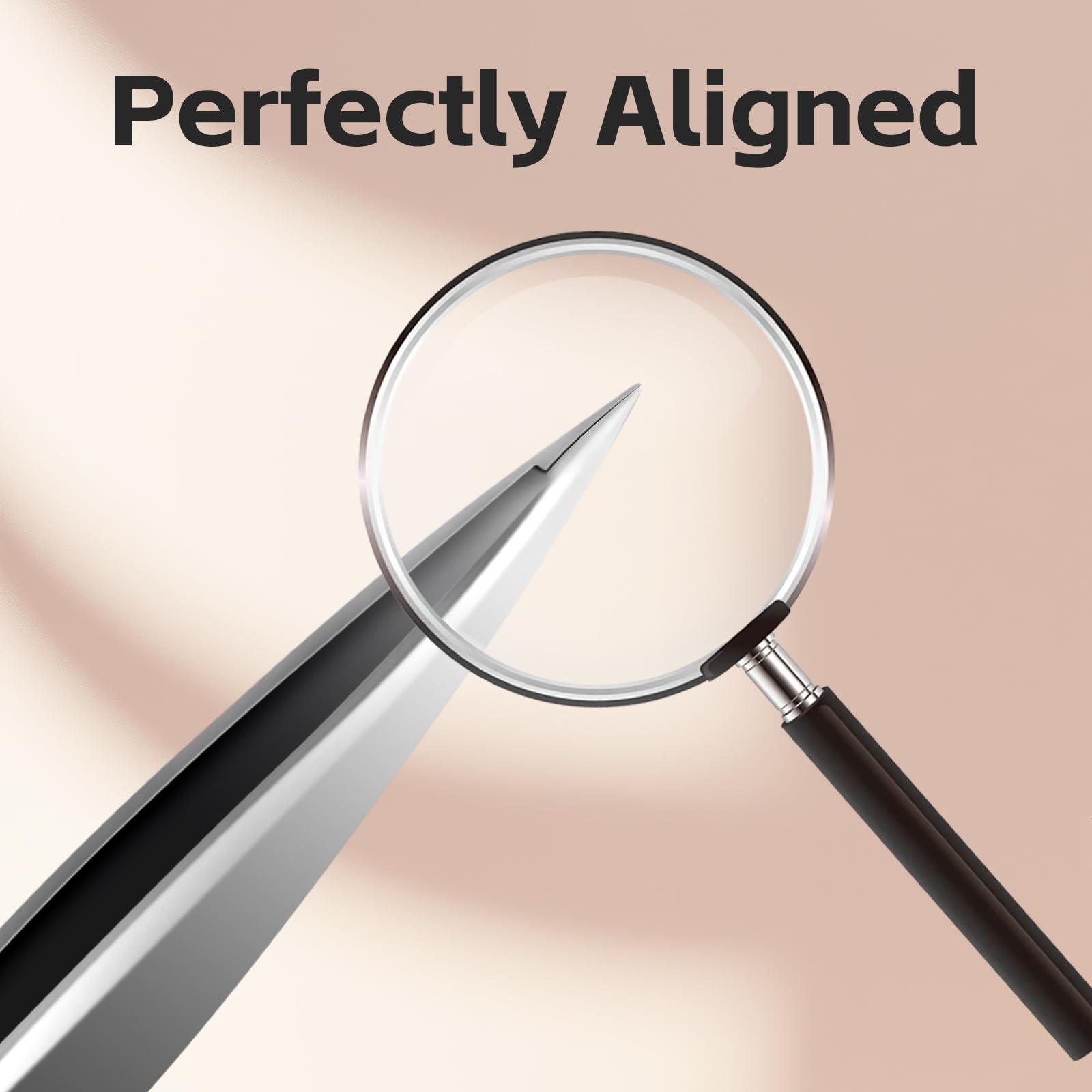 Velodios Pointed Tweezers for Women Facial Hair, High Precision Eyebrow Tweezers for Eyebrows, Ingrown Hair, Splinters, No Gaps