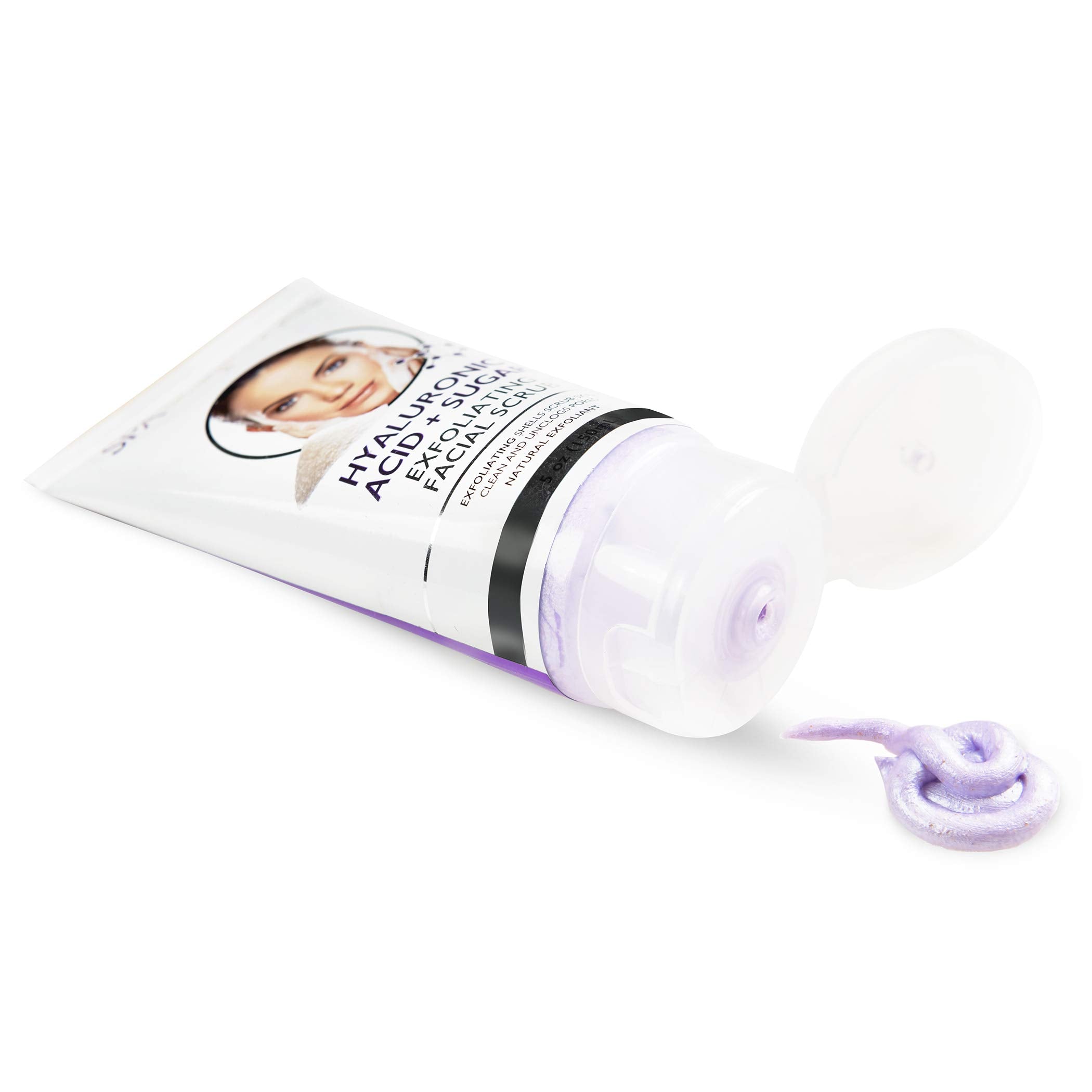 Face Exfoliating Scrub Hyaluronic Acid & Sugar Face Wash - 5 Oz