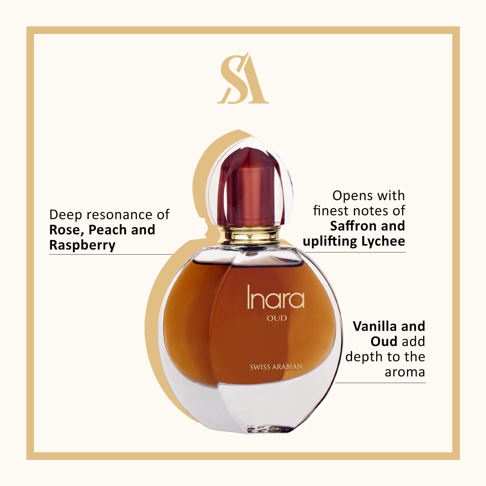 Swiss Arabian Inara Oud By Swiss Arabian Eau De Parfum Spray 1.86 Oz(D0102Haxb1A.)