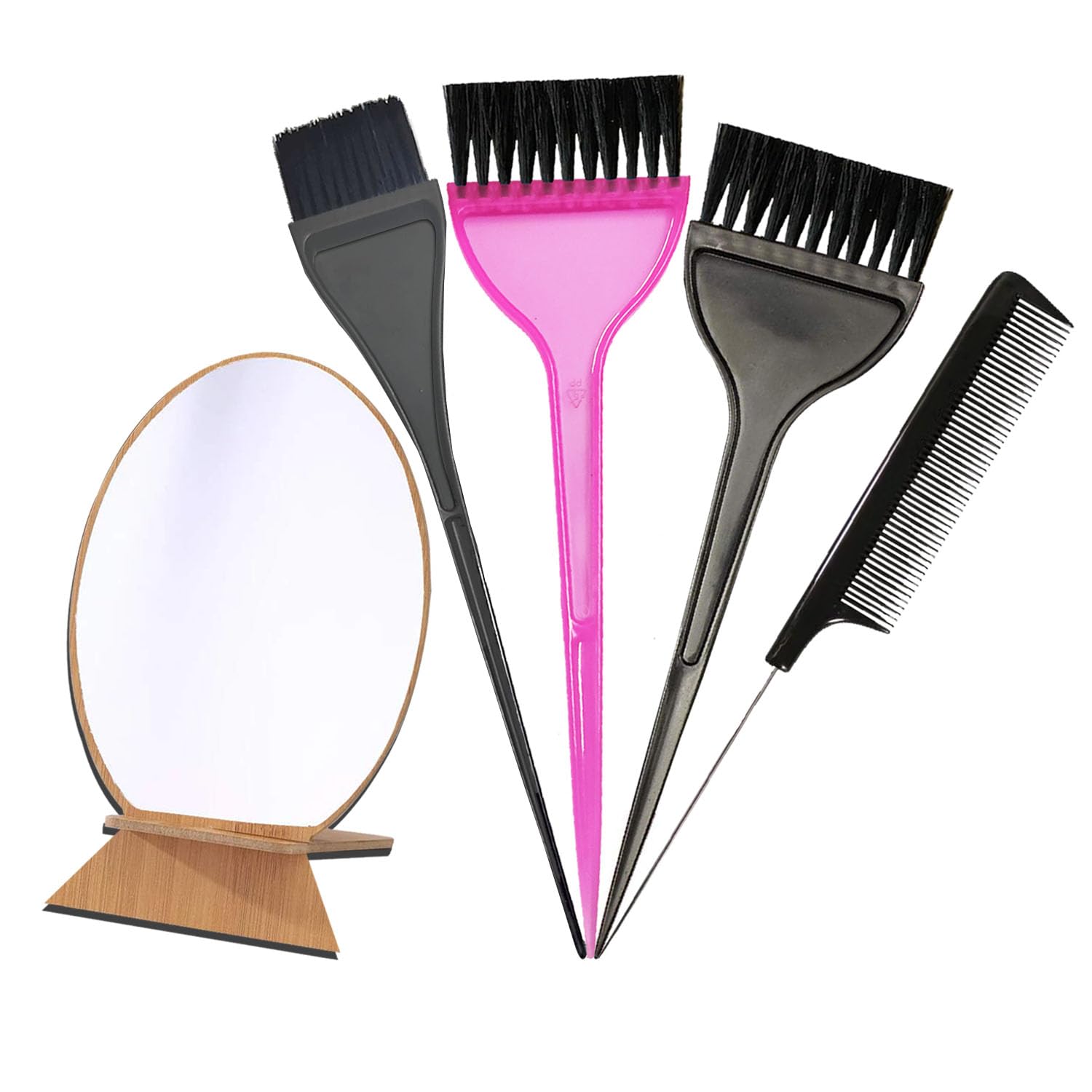 Blacklaoban Dye Brush Colouring Applicator Brush Hair Styling Comb With Stainless Steel Pin Tail For Highlight And Coloring & Ro