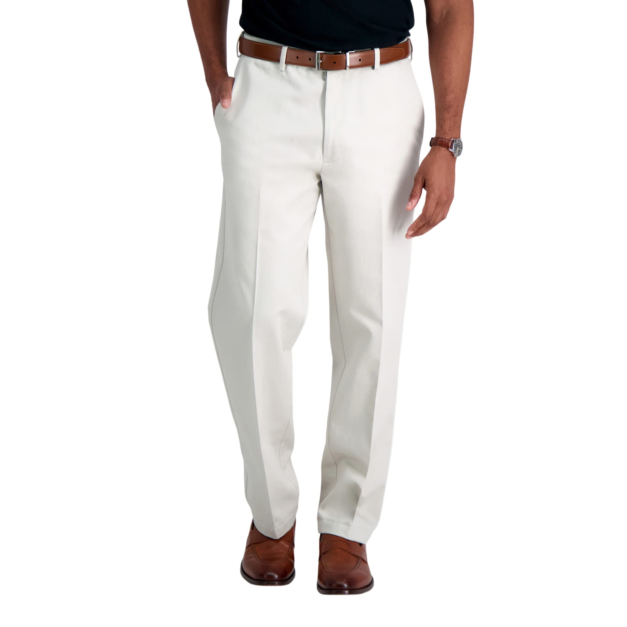 Haggar Mens Work To Weekend No Iron Flat Front Pant Reg And Big  Tall Sizes