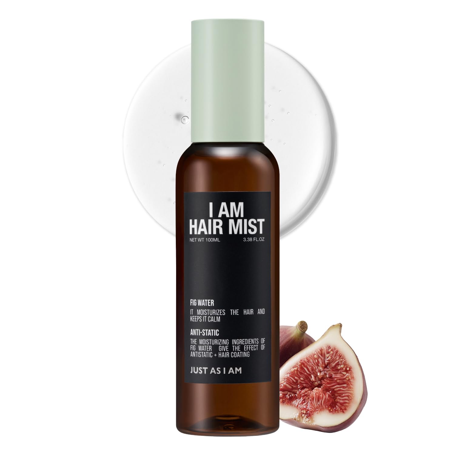 JUST AS I AM Hair Mist, 3.38 fl oz, Hydrating Hair Refresh
