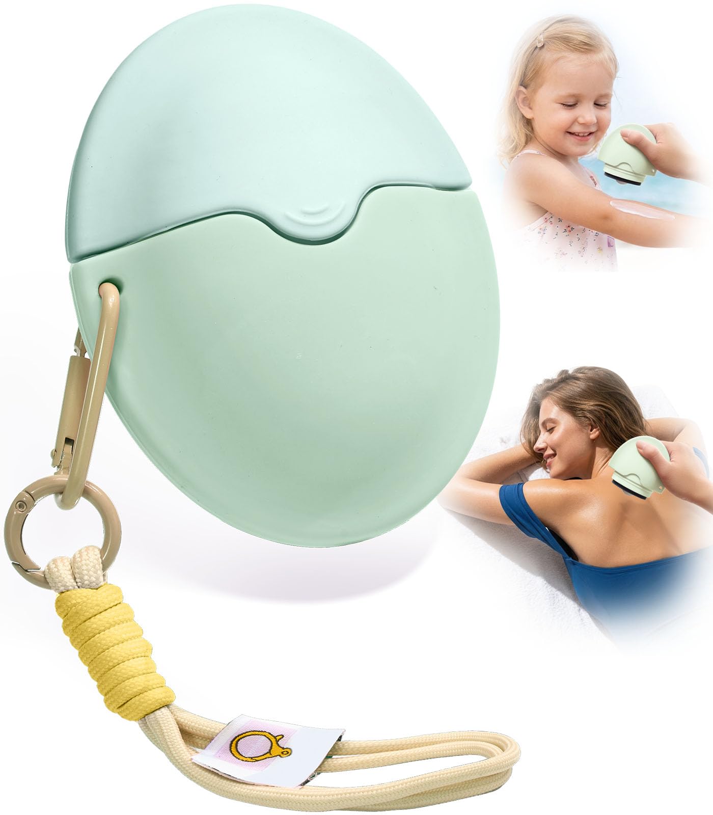 Sunscreen Applicator for Kids & Adults  Refillable RollOn Sunscreen Tool with Protective Cap, BPAFree, No Mess Lotion Applica