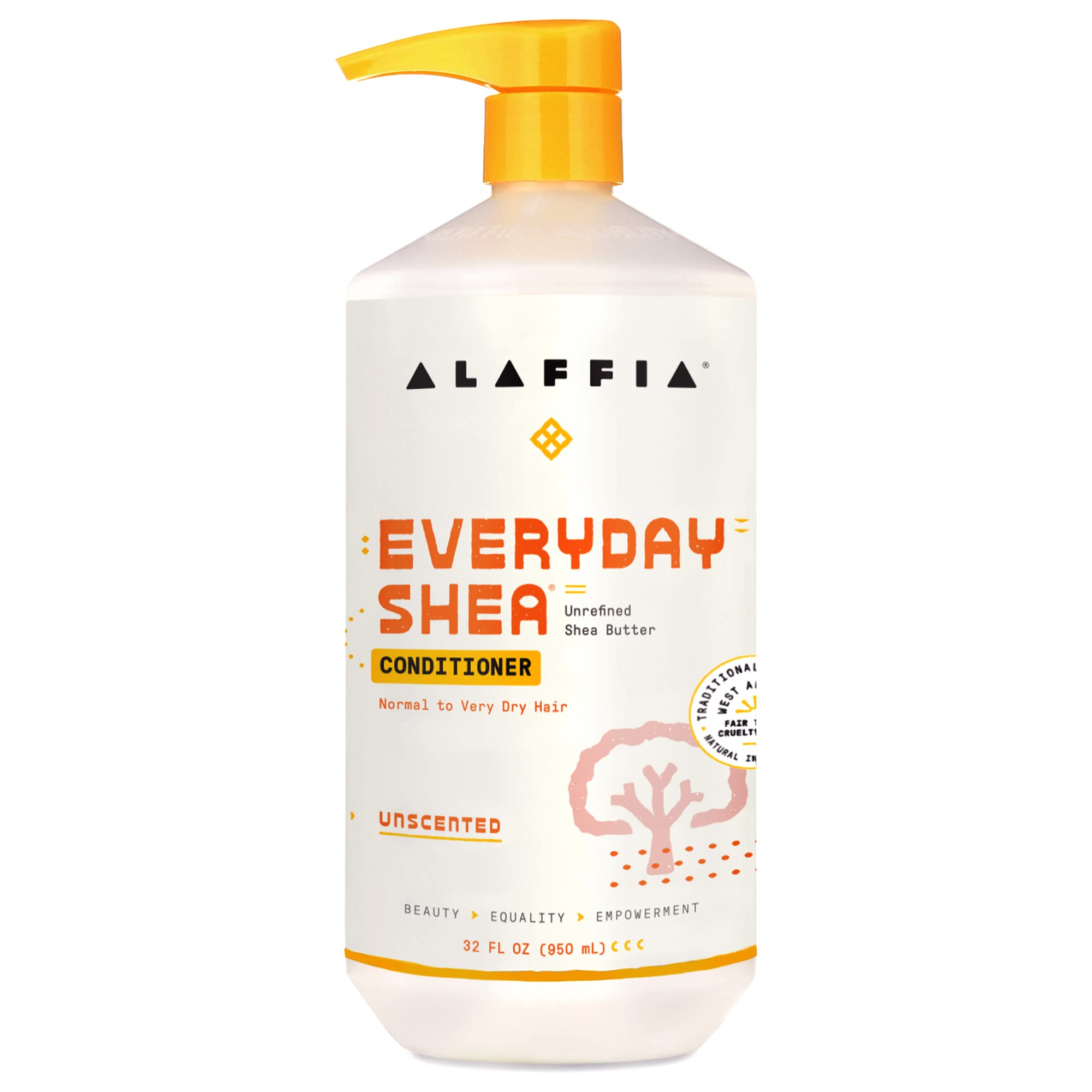 Alaffia EveryDay Shea Conditioner, Moisturizes, Restores and Protects. Made with Fair Trade Shea Butter, Cruelty Free, No Parabe