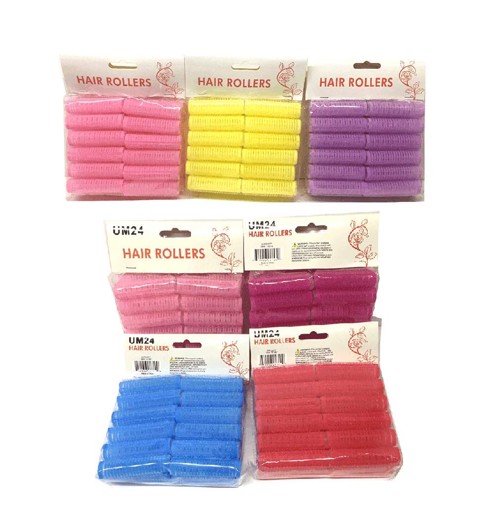 24 Piece Self Grip Mini Small Hair Vented Rollers Pro Salon Hairdressing Curlers