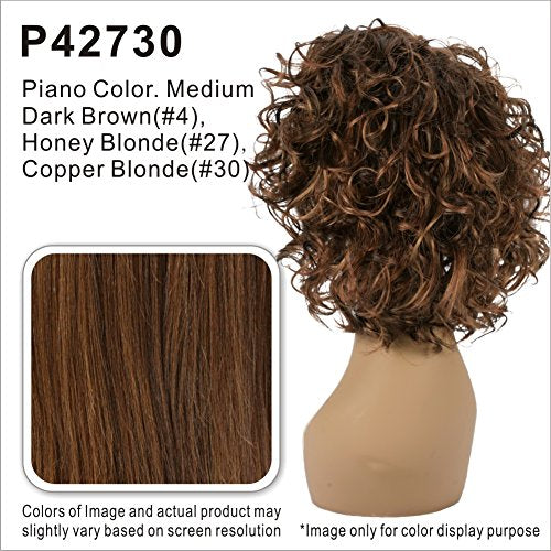 Vivica A. Fox HW-KARA-V Synthetic Fiber, 3/4 Half Wig in Color P42730