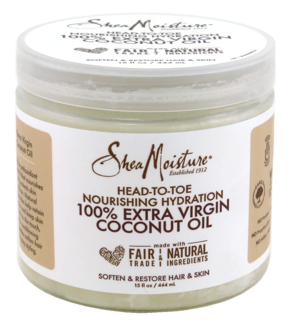 Shea Moisture 100% Extra Virgin Coconut Oil 15 oz (Pack of 6)