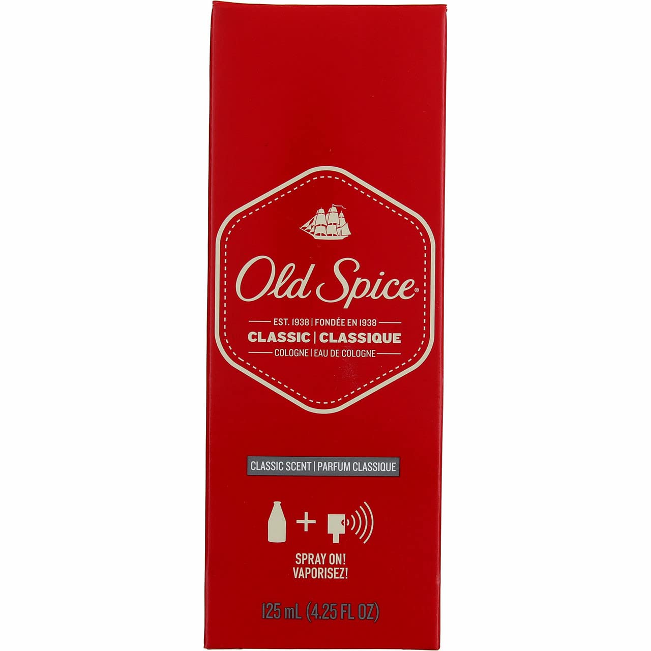 Old Spice Classic Cologne Spray 4.25 Oz (Pack Of 2)