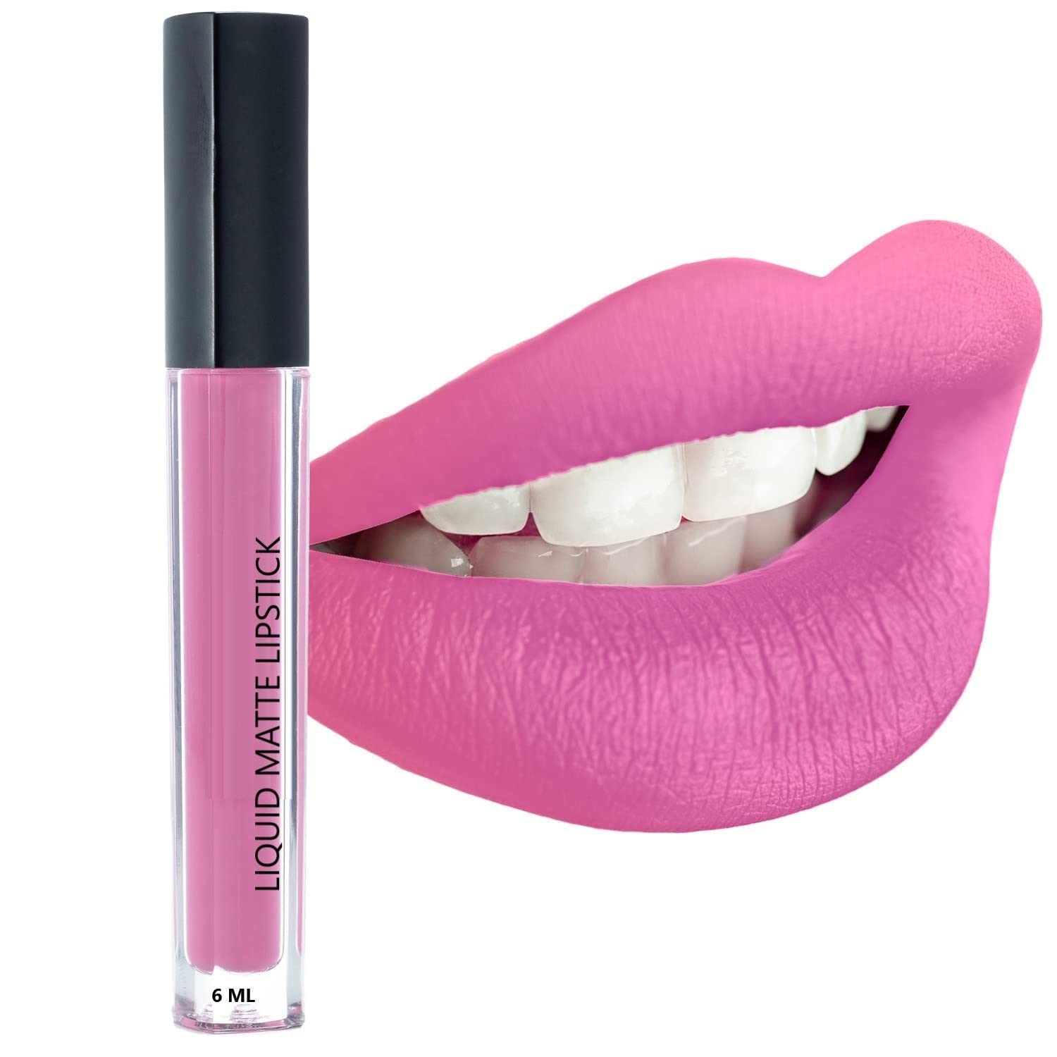 Sh. Huda Professionals Beauty Waterproof Liquid Matte Lipstick (Fuschia Pink,6Ml)