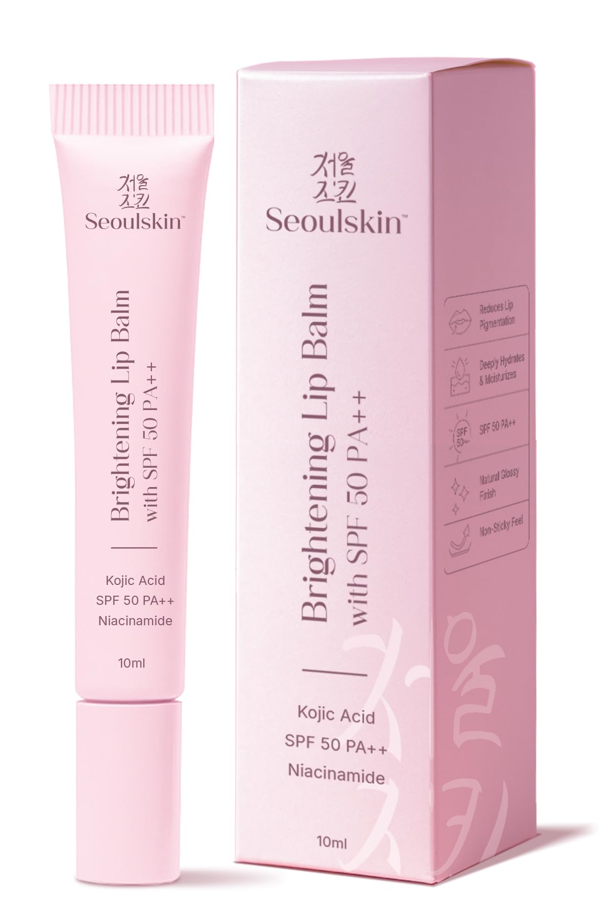 Seoulskin Brightening Lip Balm With Spf 50 Pa++, Kojic Acid & Niacinamide | Brightening Lip Balm For Dark Lips | Repairs Chapped