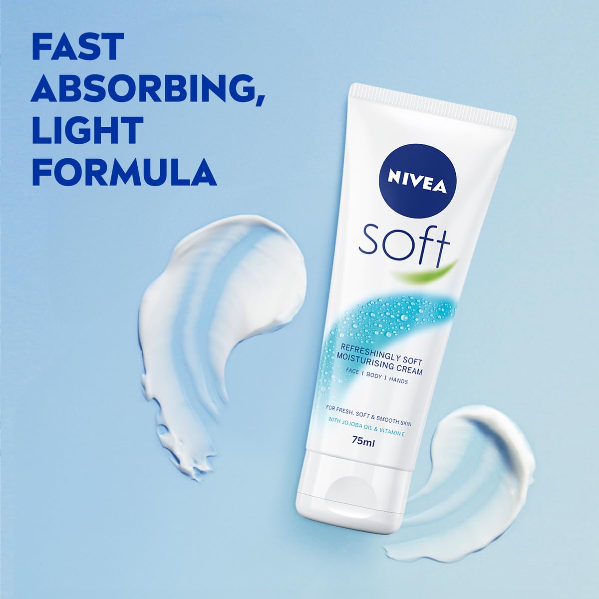 Nivea Soft Tube Moisturising Body Cream, 75 ml